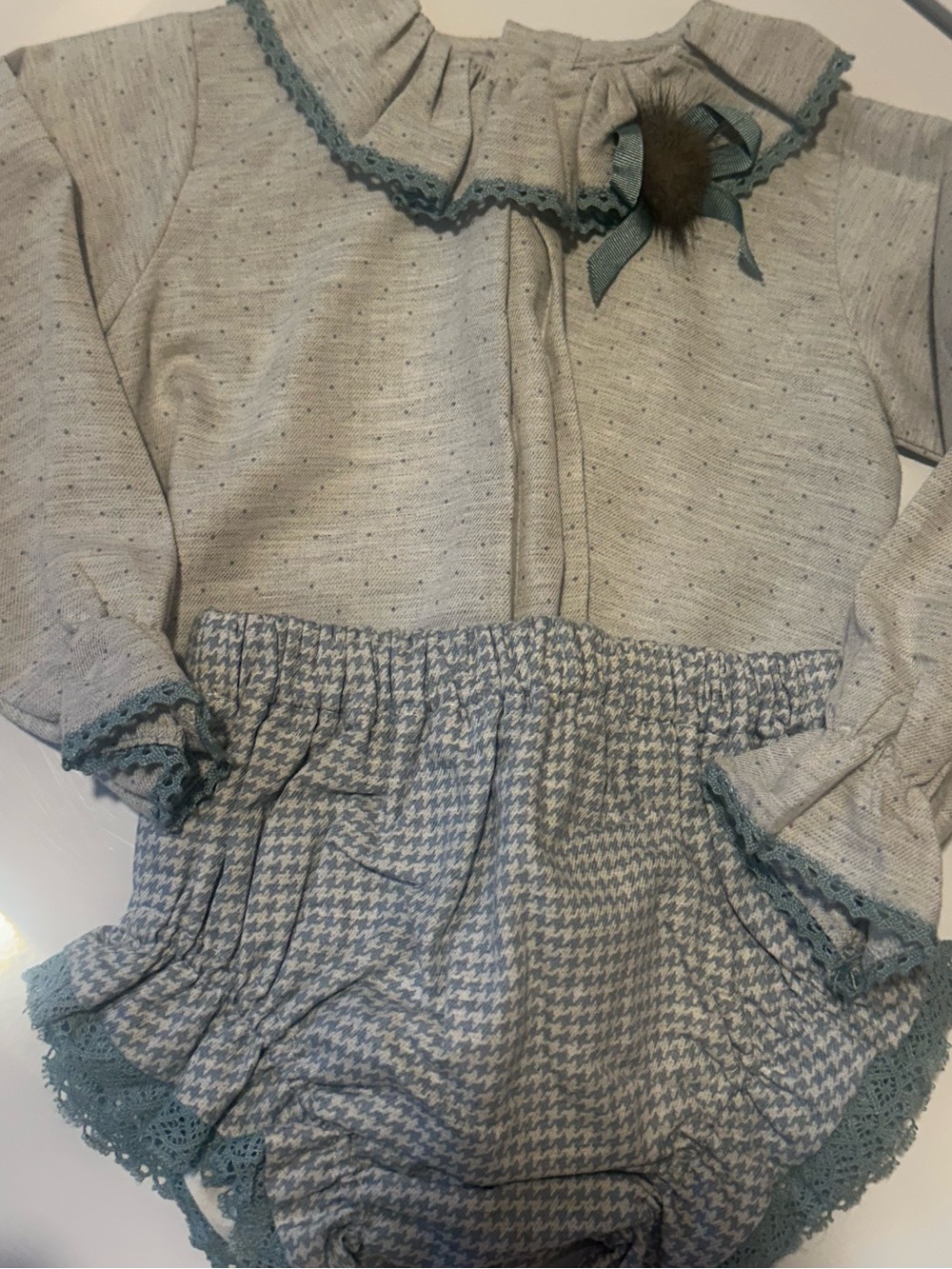 Belán Baby Blouse & Bloomers Set | 12M